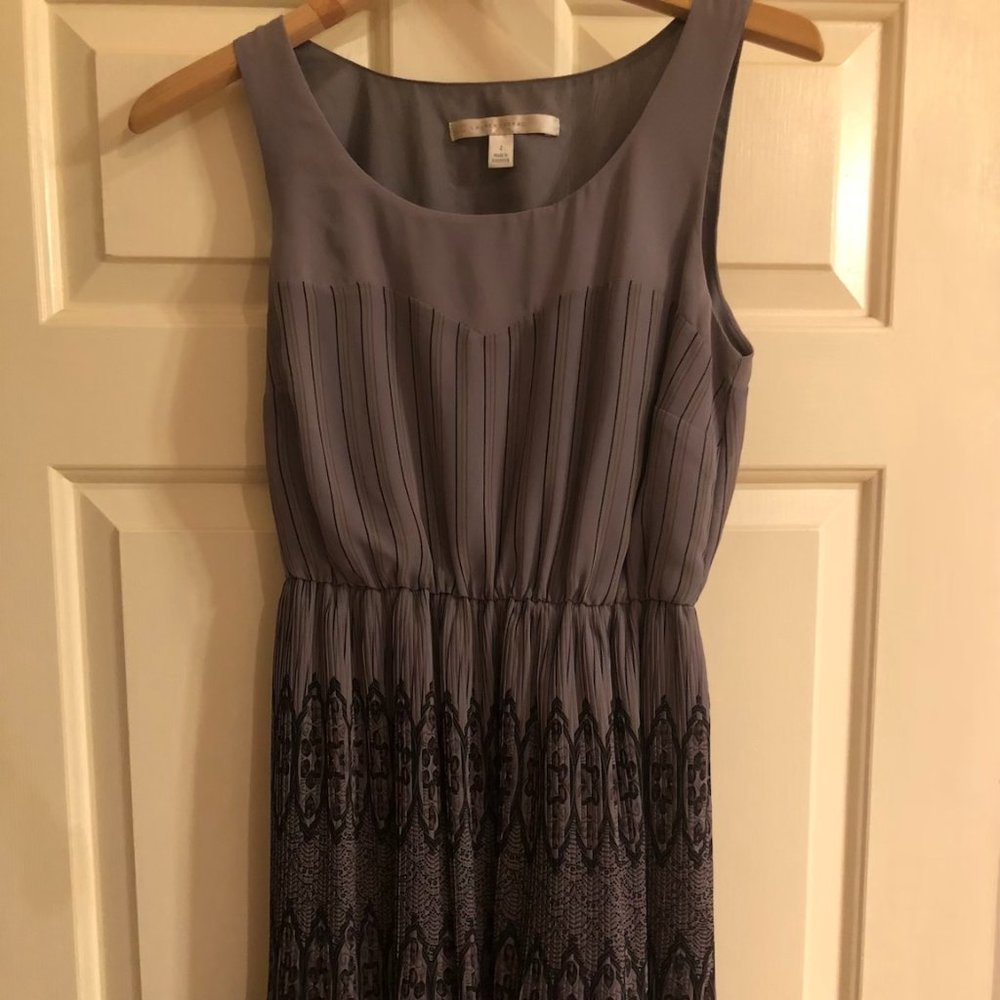 Lauren Conrad sleeveless dress with pleated skirt